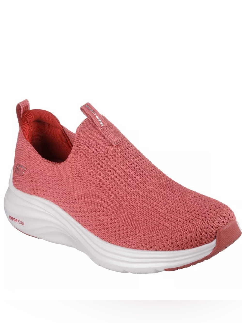 Skechers Women's Slip-On Knit Sneaker in Coral